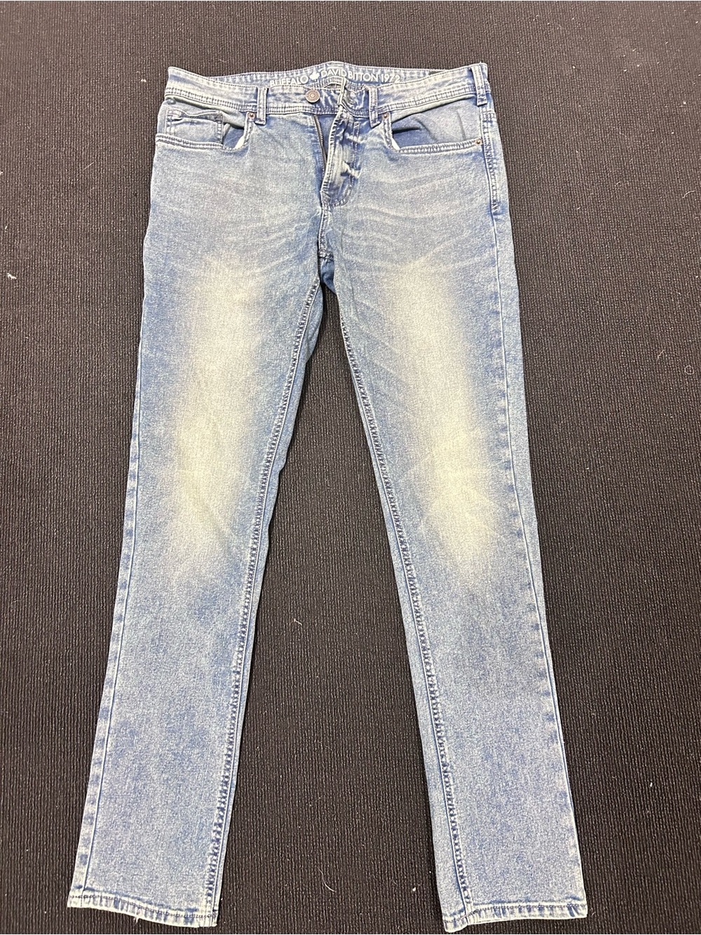 Buffalo David Bitton Men's Slim Jeans in Light Blue Wash